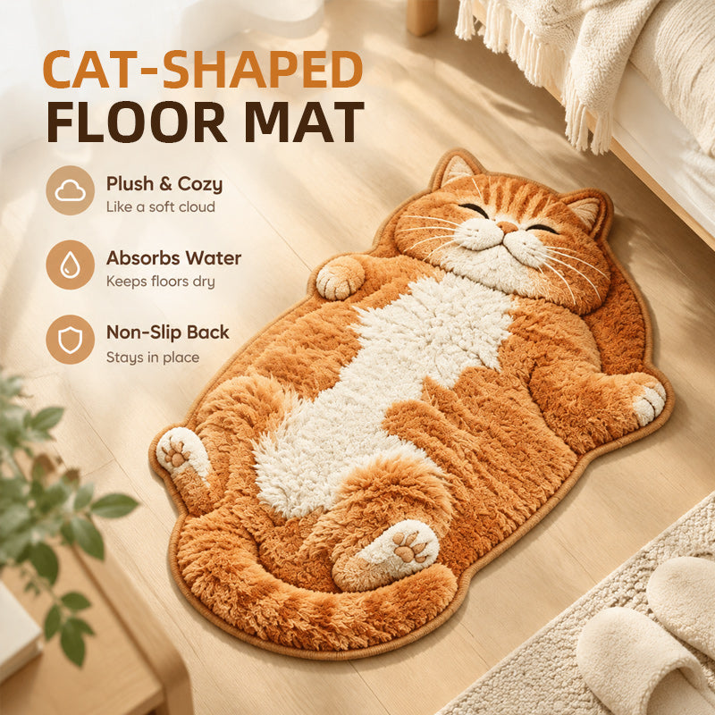 Cat-Shaped Floor Mat