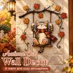 Autumn Cat Swing Wall Deco