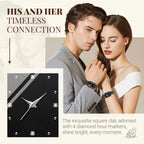 Fashion Ceramic Square Quartz Watch, watch for couples