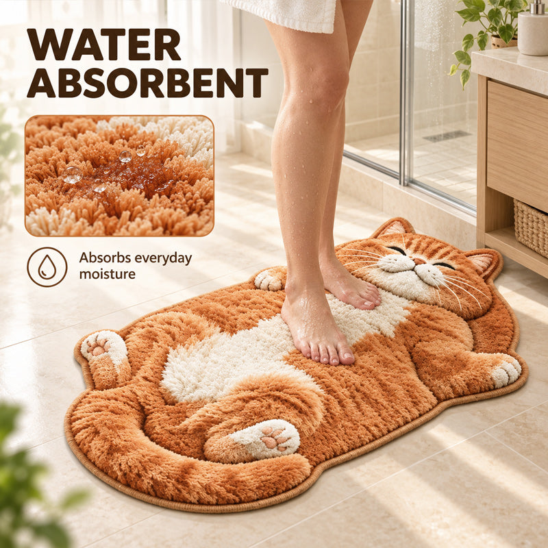 Cat-Shaped Floor Mat