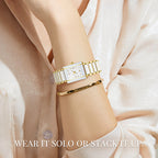 Fashion Ceramic Square Quartz Watch, watch for couples