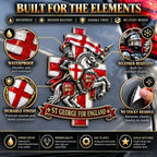 🛡️ “St George for England” Protection & Blessing Commemorative Metal Car Emblem