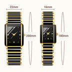 Fashion Ceramic Square Quartz Watch, watch for couples