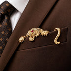 ✨ Luxury Sculpted Animal Brooch – Premium Statement Piece for Suits & Blazers